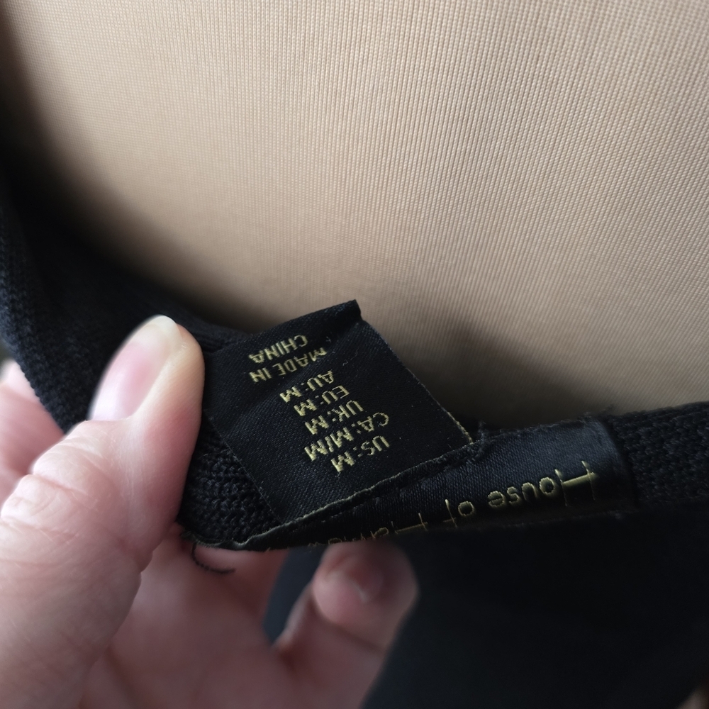 House of Harlow 1960 Black Sweater Knit Cropped Tank Top M - Picture 8 of 11